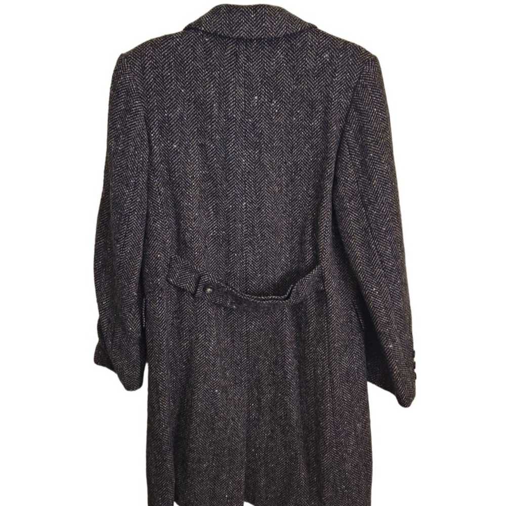 Vintage 70s Speckled Chevron Wool Tweed Larry Lev… - image 2