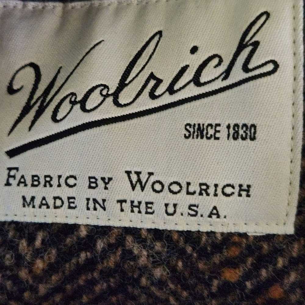 Vintage 70s Speckled Chevron Wool Tweed Larry Lev… - image 8