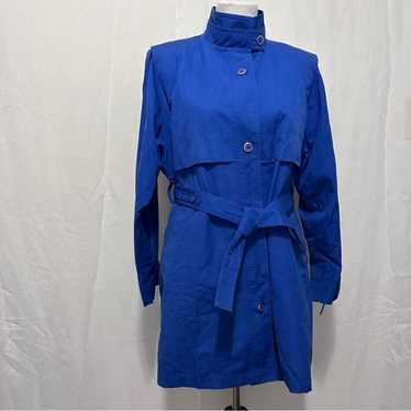 1960s Blue London Fog Raincoat-trench Coat