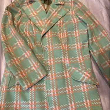 Vintage Marty Gutmache Polyester Plaid Jacket - image 1