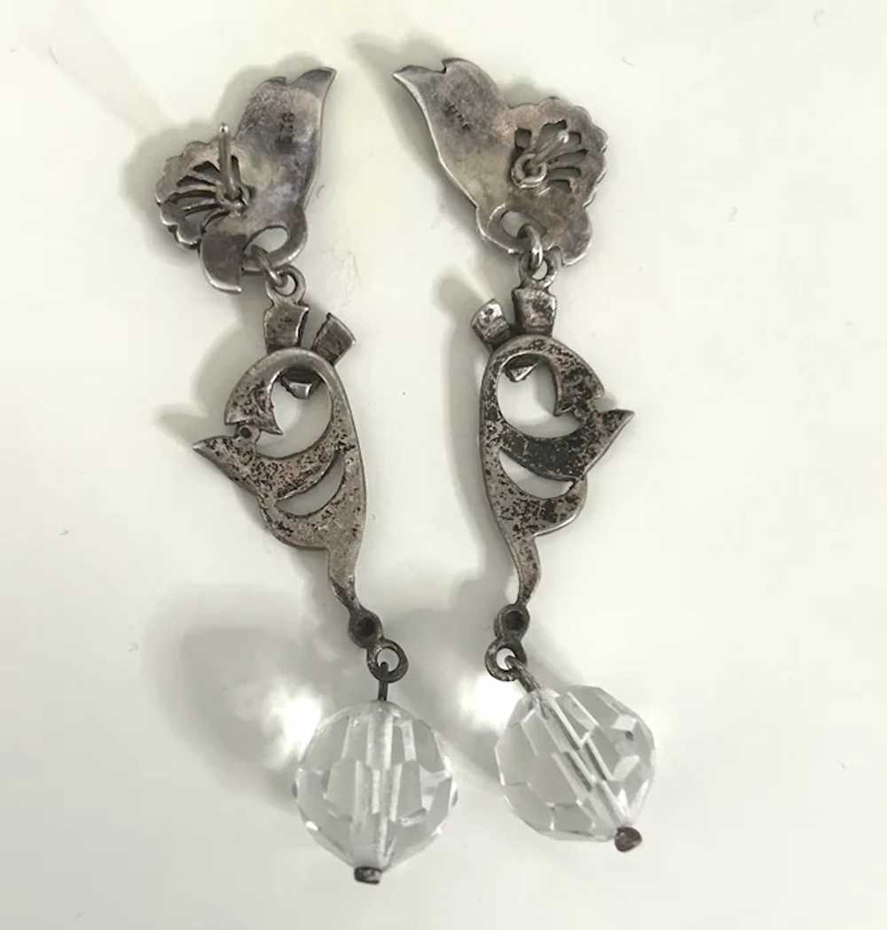 Art Deco Sterling, Marcasites, Rock Crystal - image 10