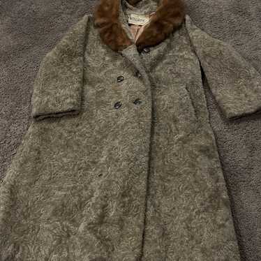 Vintage mink collar coat - image 1