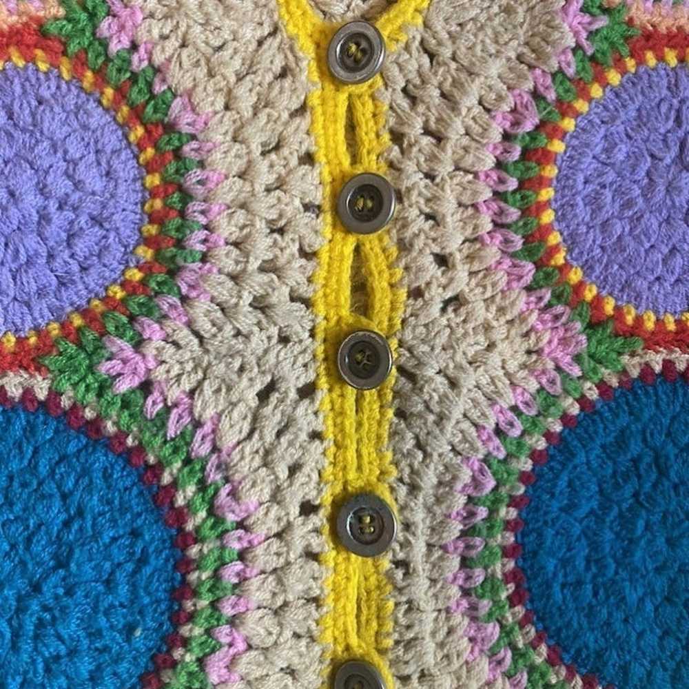Retro 70s Crochet Vest - image 3