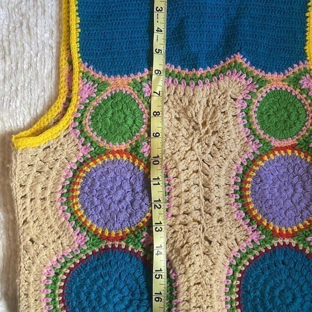 Retro 70s Crochet Vest - image 9