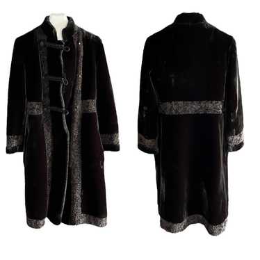 1950's Black Plush Faux Fur Borgana Women's Coat by Fairmoor Size - Ruby  Lane