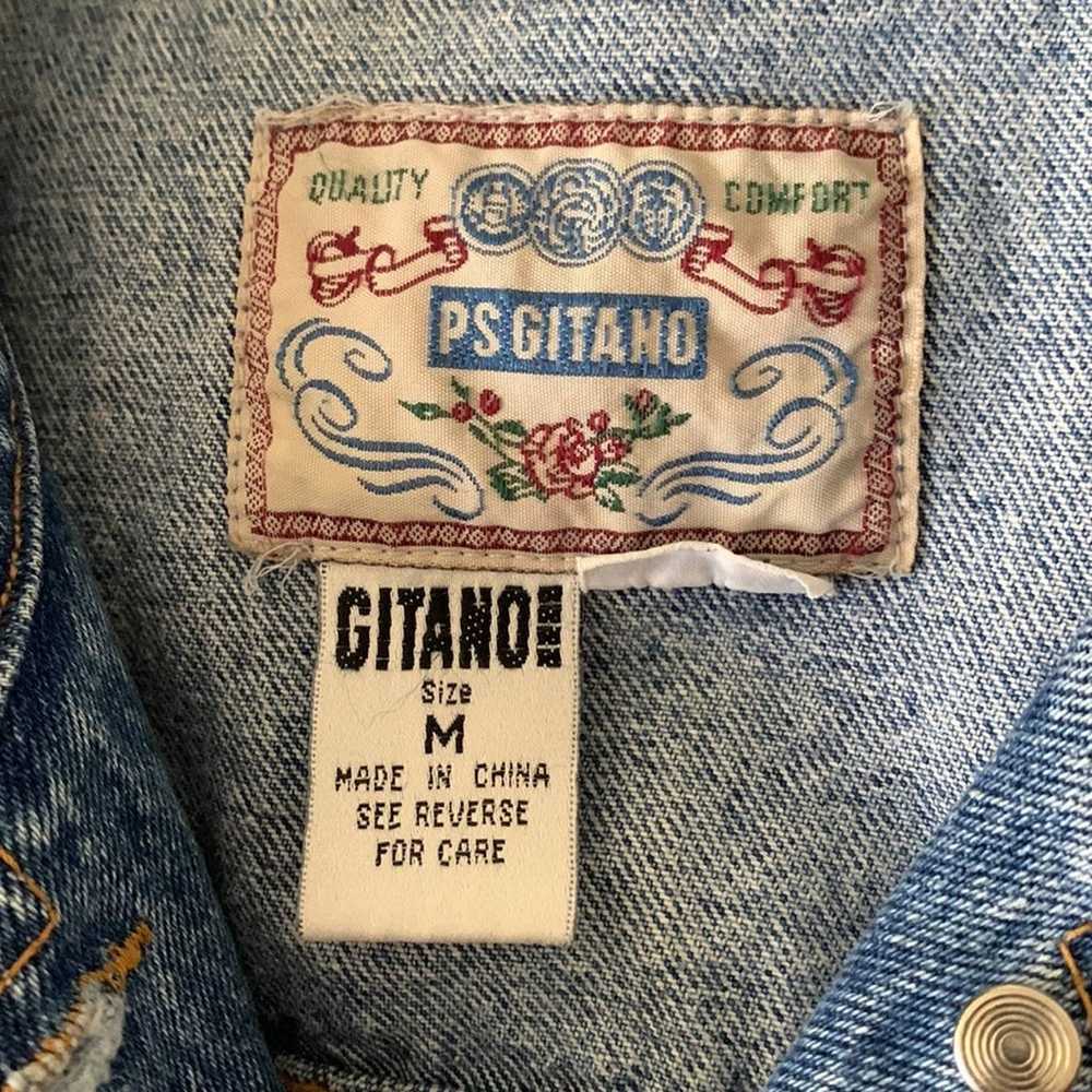 PS GITANO Custom Vintage denim 1980 80 90s button… - image 7