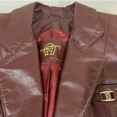 Etienne Aigner Womens genuine Leather jacket size… - image 1