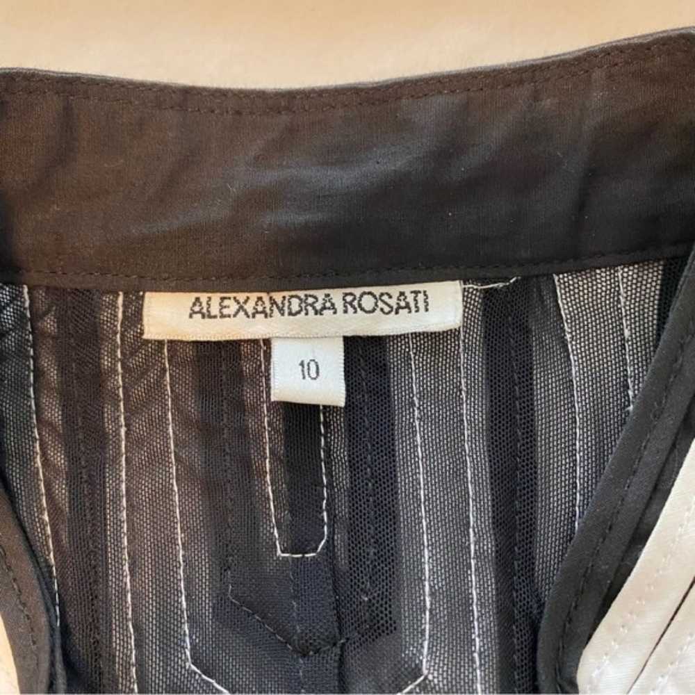 Alexandra Rosati Designer 2 Pc Black White Mesh G… - image 11