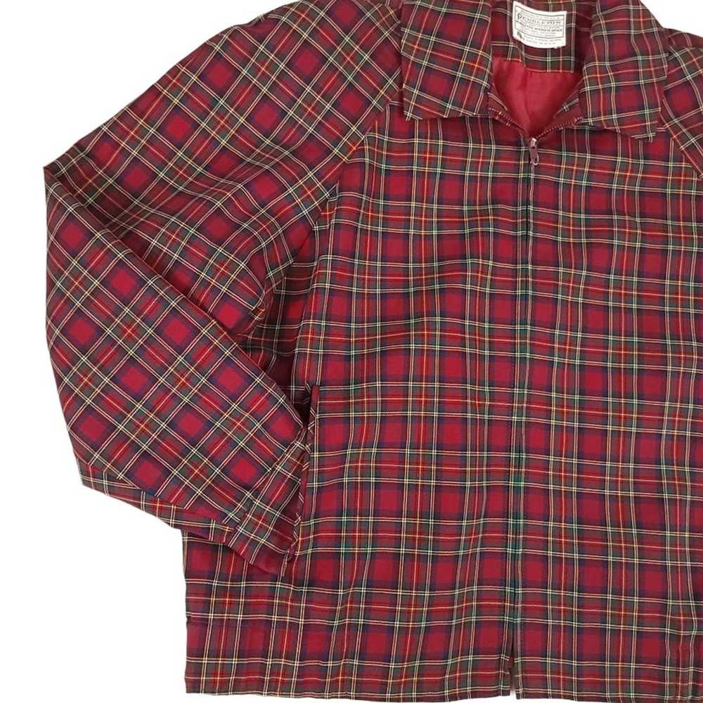 Pendleton Vintage 80s Women's Plaid Zip Up Shacket - image 2