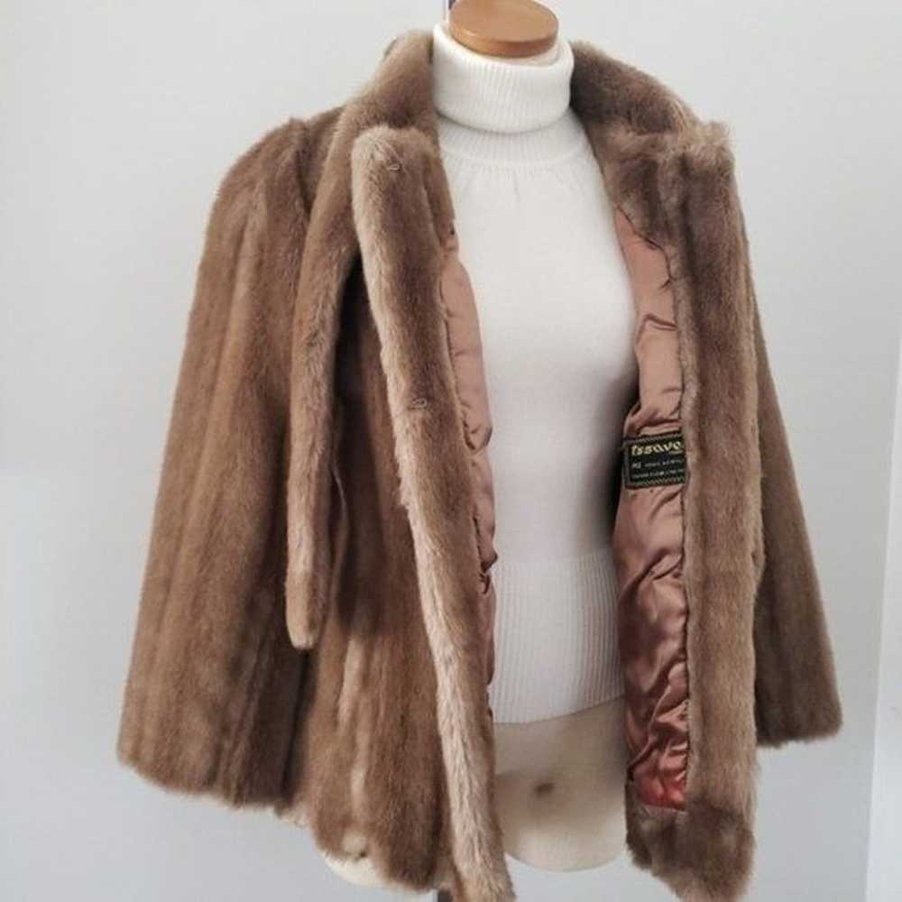 Vintage Tissavel of France Coat with Scarf. - image 2
