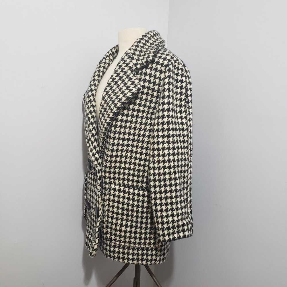 Vintage Michelle Francois Houndstooth Wool Peacoa… - image 4