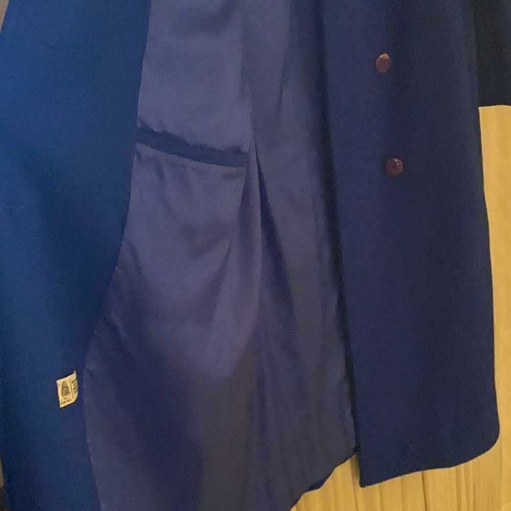 Vintage Alorna Royal Blue Pea Coat - image 5