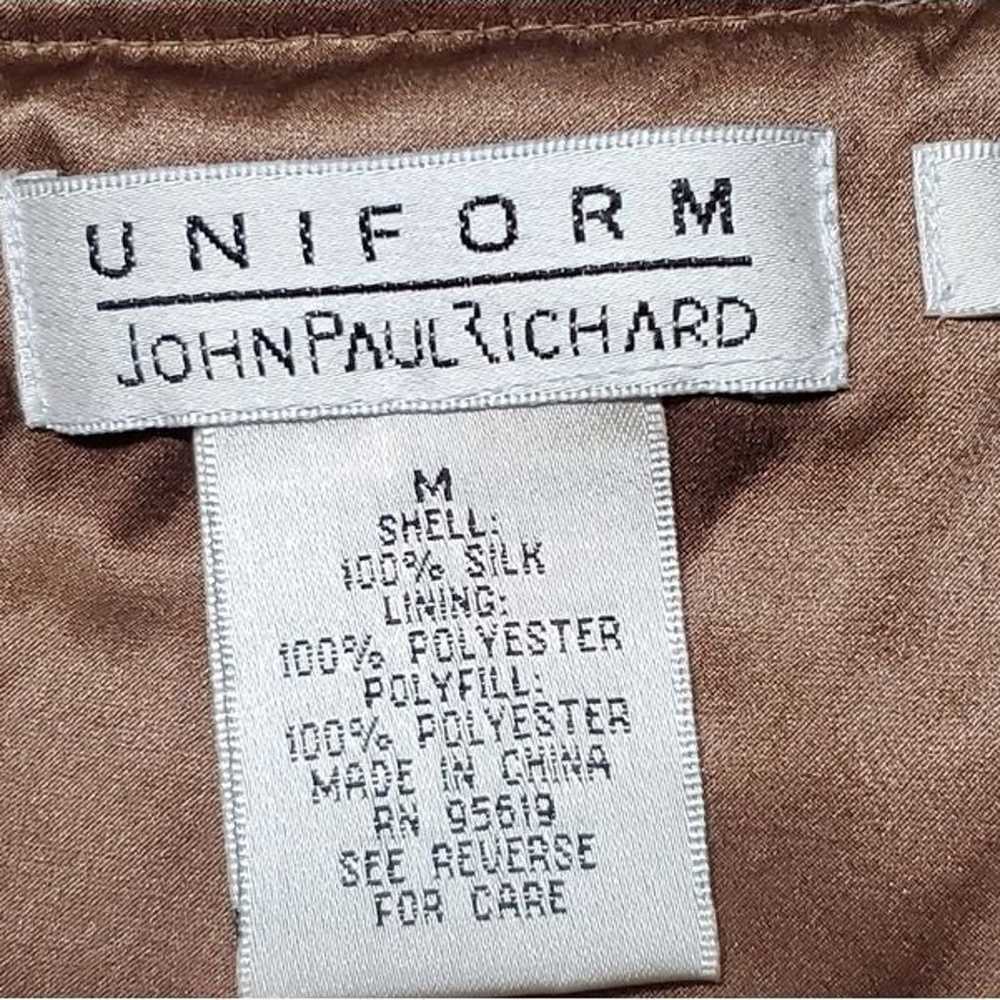 Vintage 1980s Uniform John Paul Richard Pure Silk… - image 11