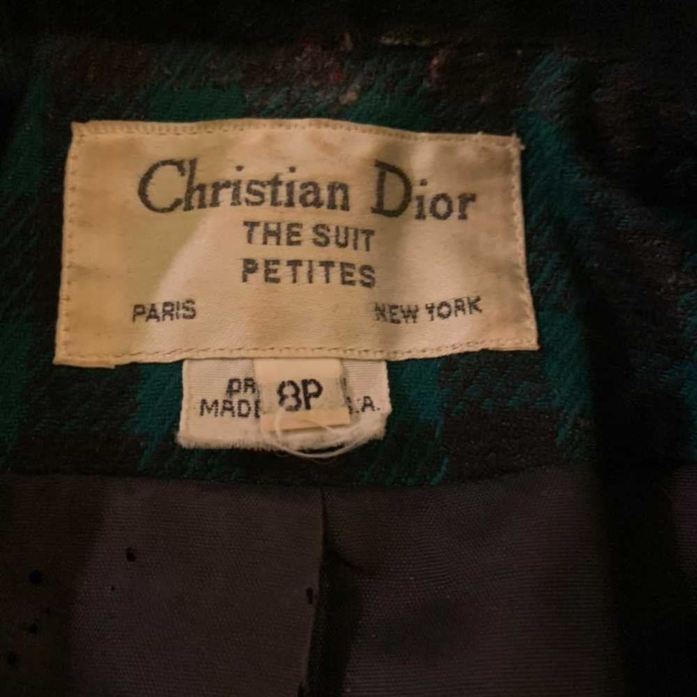 Christian Dior Vintage 90’s Plaid Jacket - image 10