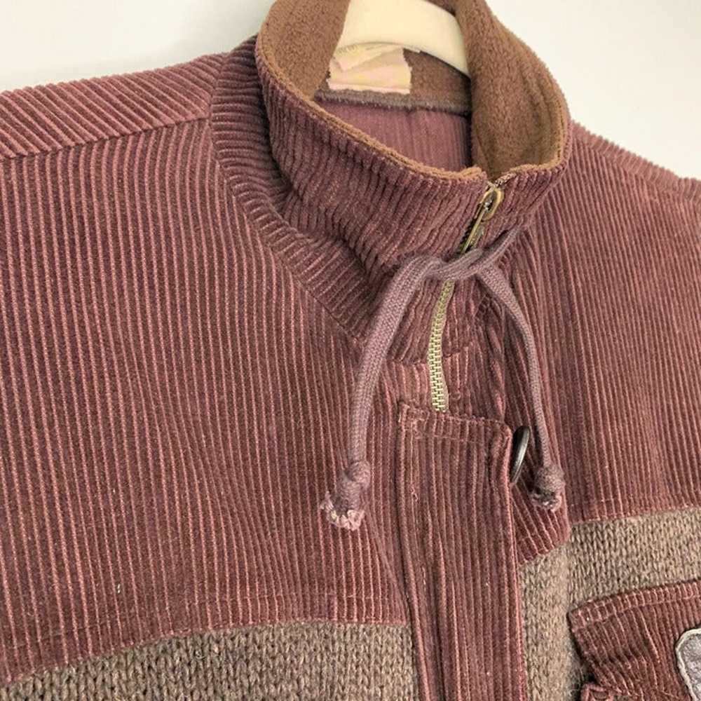 FREE PEOPLE Knit Corduroy Brown Vintage Jacket Sz… - image 3