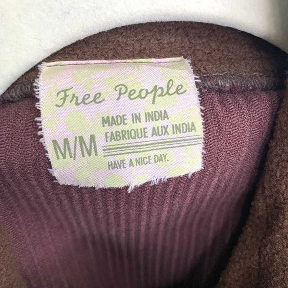 FREE PEOPLE Knit Corduroy Brown Vintage Jacket Sz… - image 8