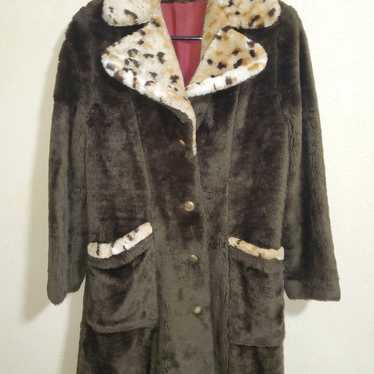 Early 1970s Vintage Faux Fur Coat