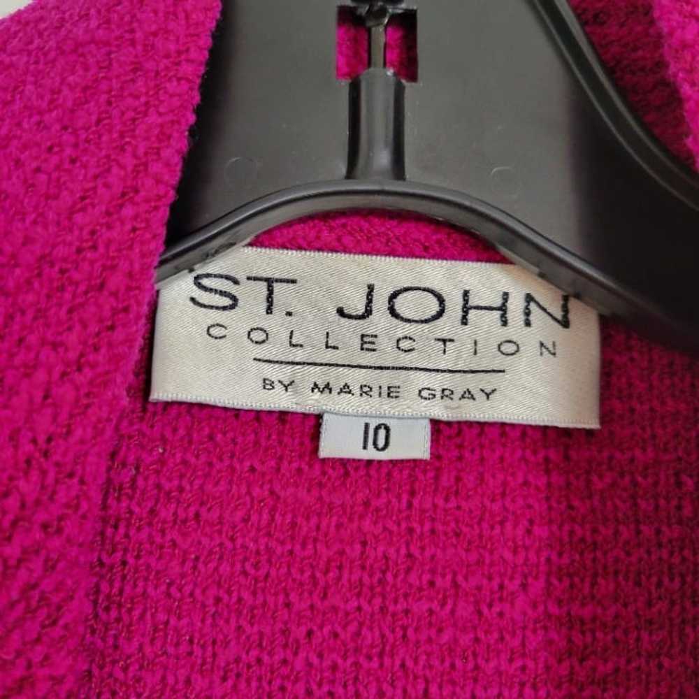 St. John Collection Vintage Knit Blazer Long Jack… - image 12
