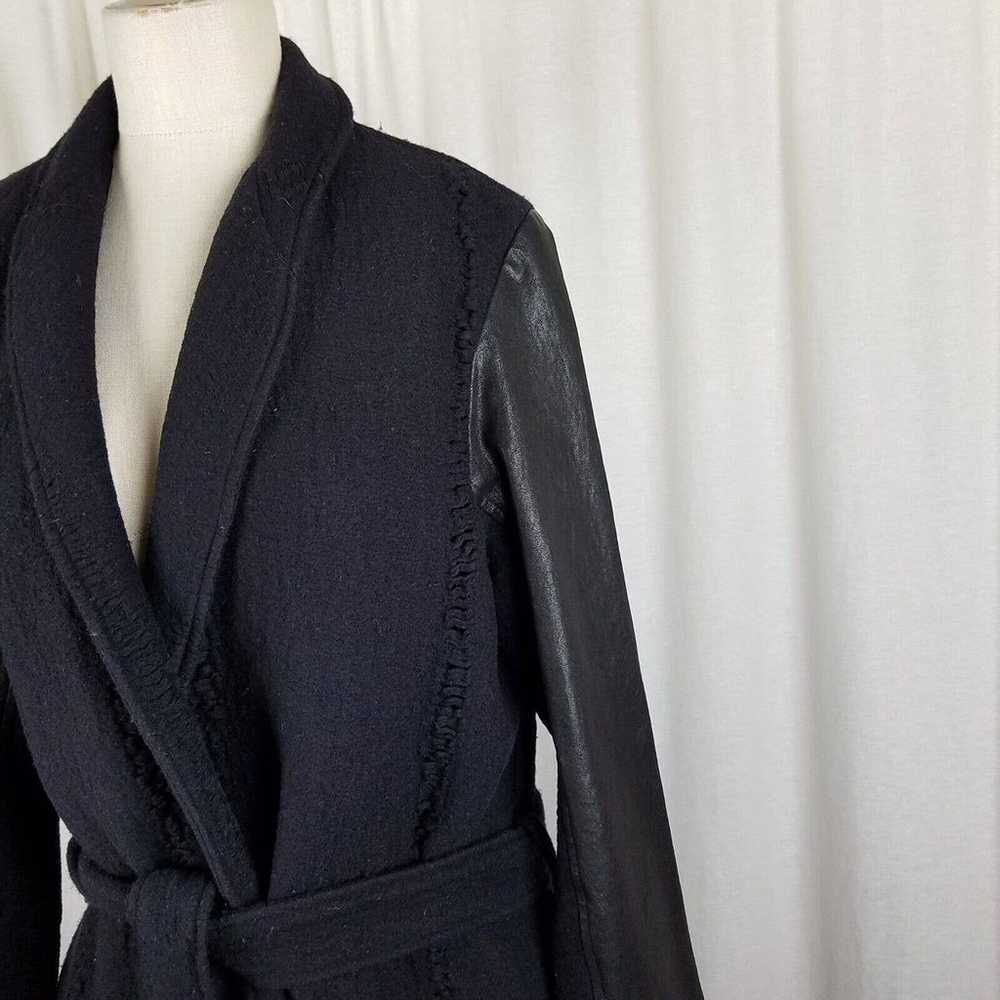 Damir Doma Belted Wrap Wool Maxi Coat Peacoat Wom… - image 2