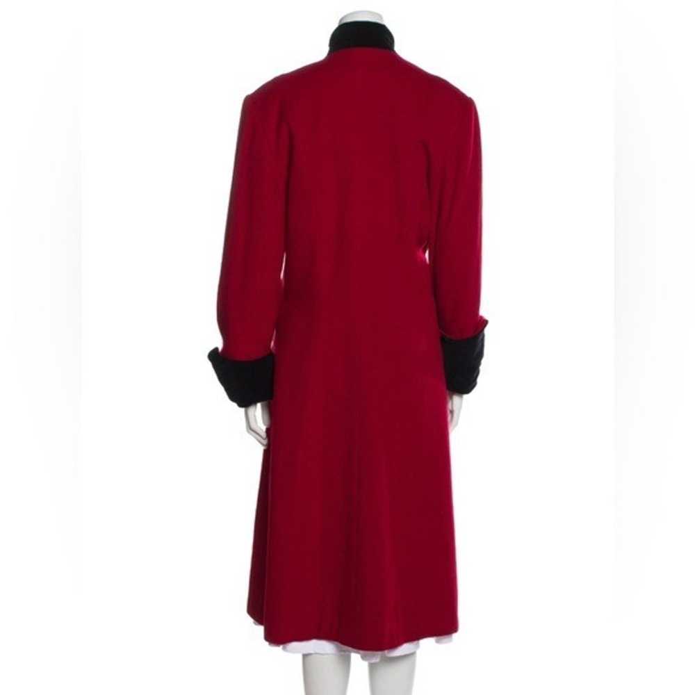 Christian Dior RARE VTG Red Lambswool Trenchcoat … - image 3