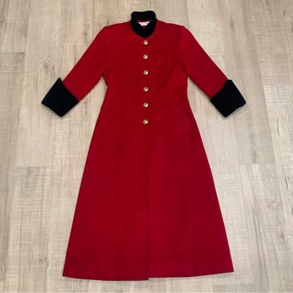 Christian Dior RARE VTG Red Lambswool Trenchcoat … - image 4