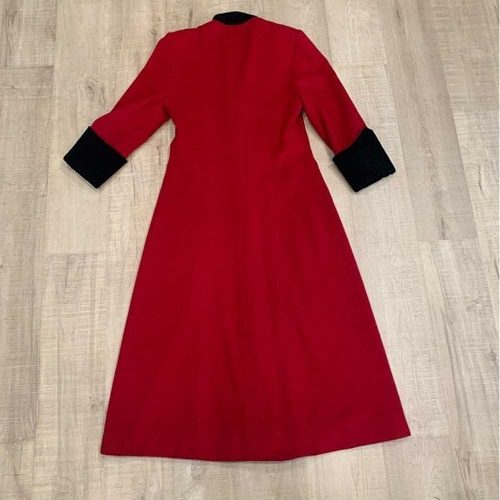 Christian Dior RARE VTG Red Lambswool Trenchcoat … - image 5