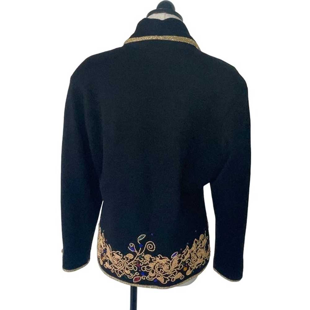 Diane Freis Vintage Womens Sweater Jacket Size M … - image 2