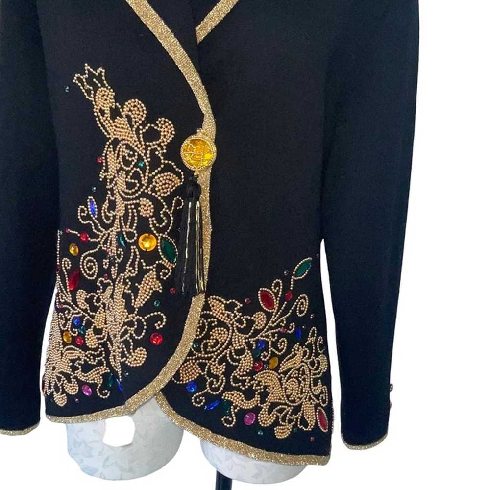 Diane Freis Vintage Womens Sweater Jacket Size M … - image 9