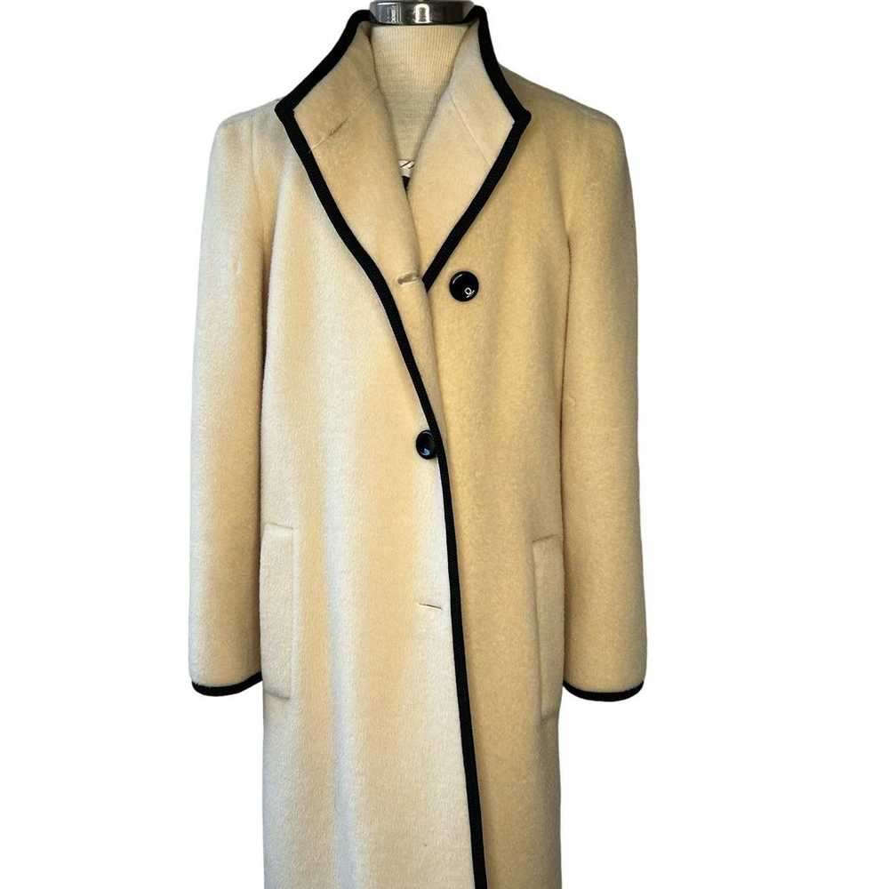 Vintage 1960s Pierre Cardin Long Coat Size 8 - image 2