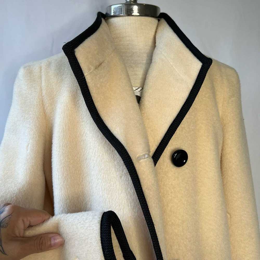 Vintage 1960s Pierre Cardin Long Coat Size 8 - image 6