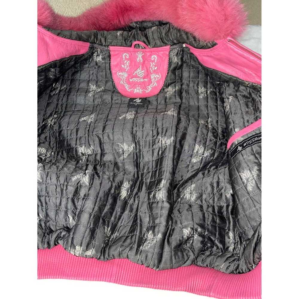 wissam pink leather jacket - image 11