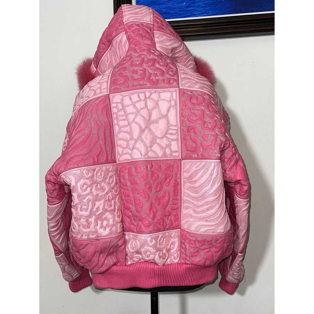 wissam pink leather jacket - image 7