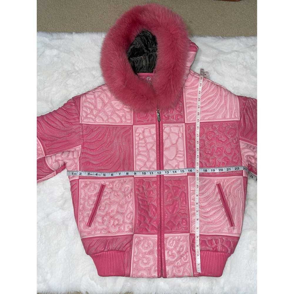 wissam pink leather jacket - image 9