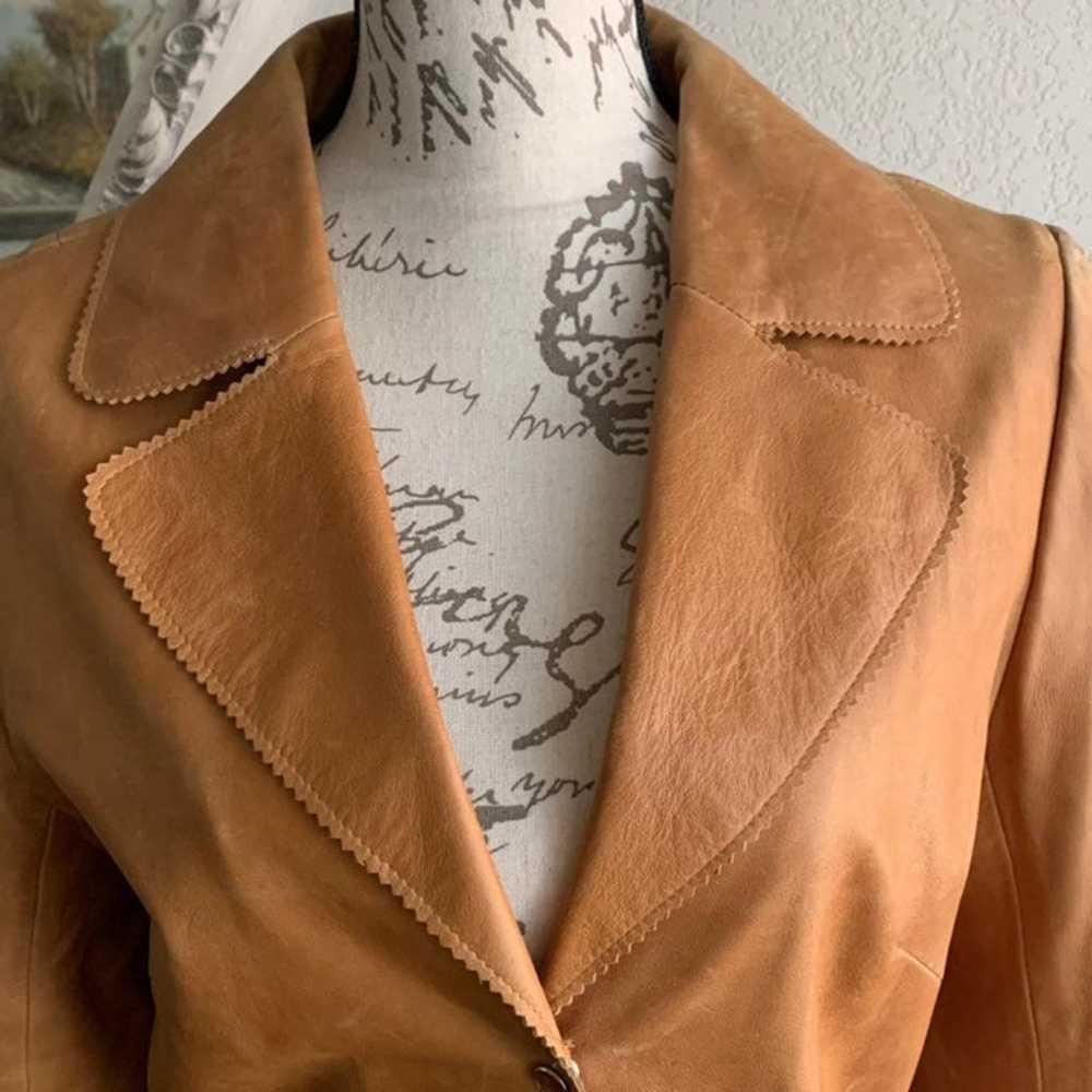 boho VTG Leather Coat - image 9