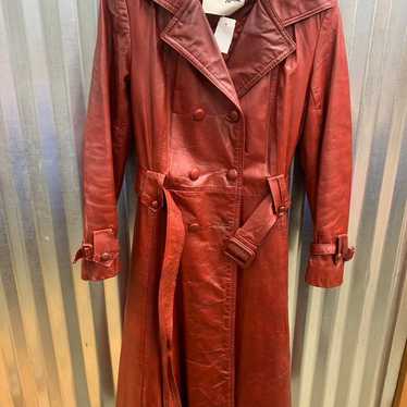 Vintage neiman marcus leather trench coat