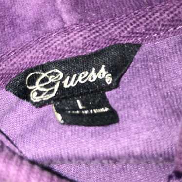 Vintage guess purple velvet jacket - image 1