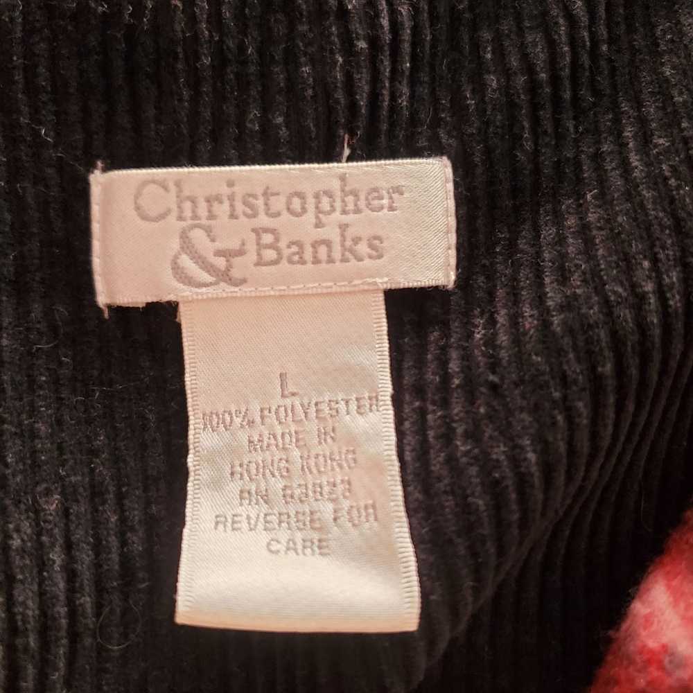 Vintage Christopher & Banks Full Zip Vest Size L … - image 9