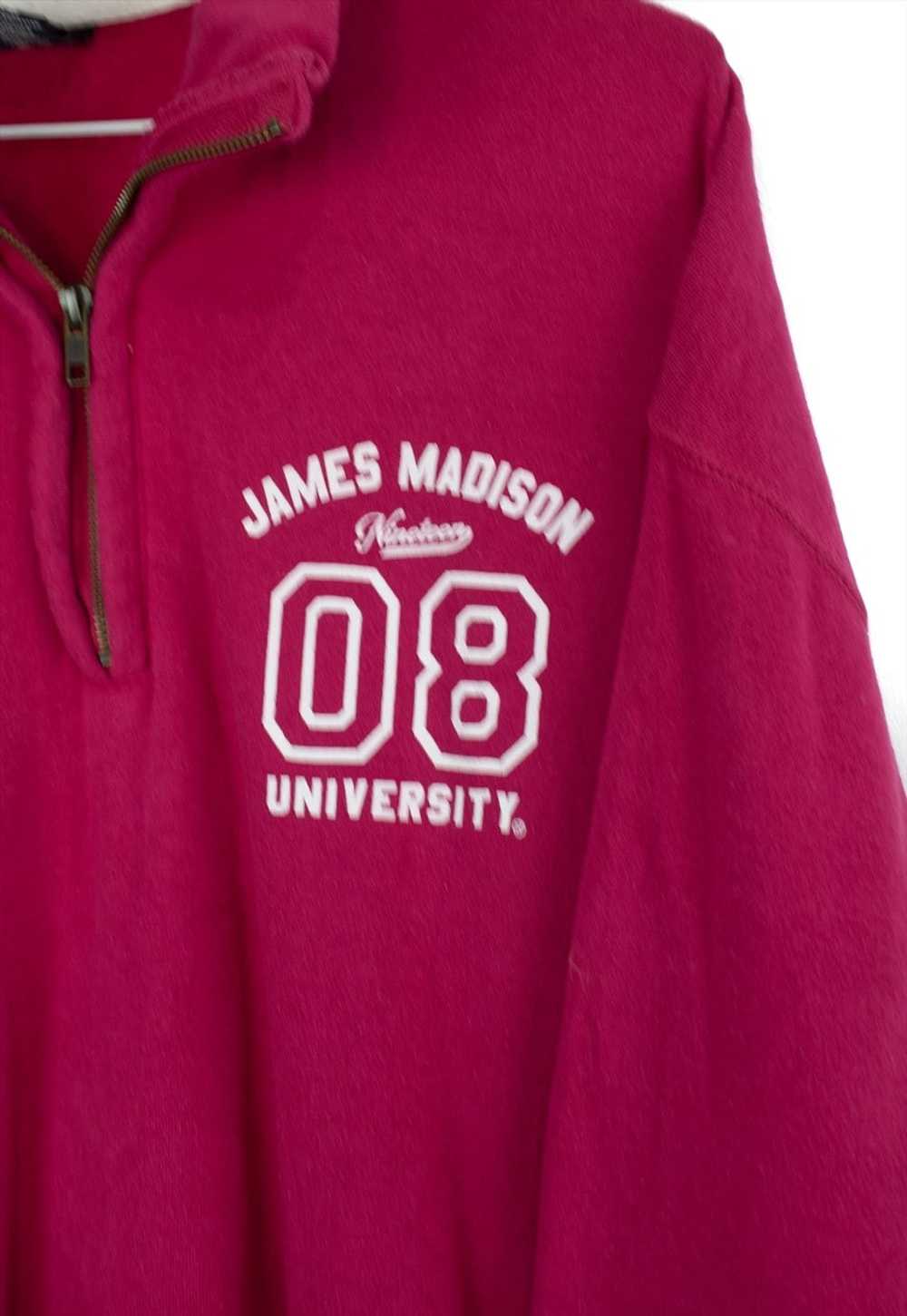 Vintage James Madison College 1/4 zip Sweatshirt … - image 2