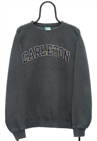 Vintage Champion Carleton Spellout Grey Sweatshirt