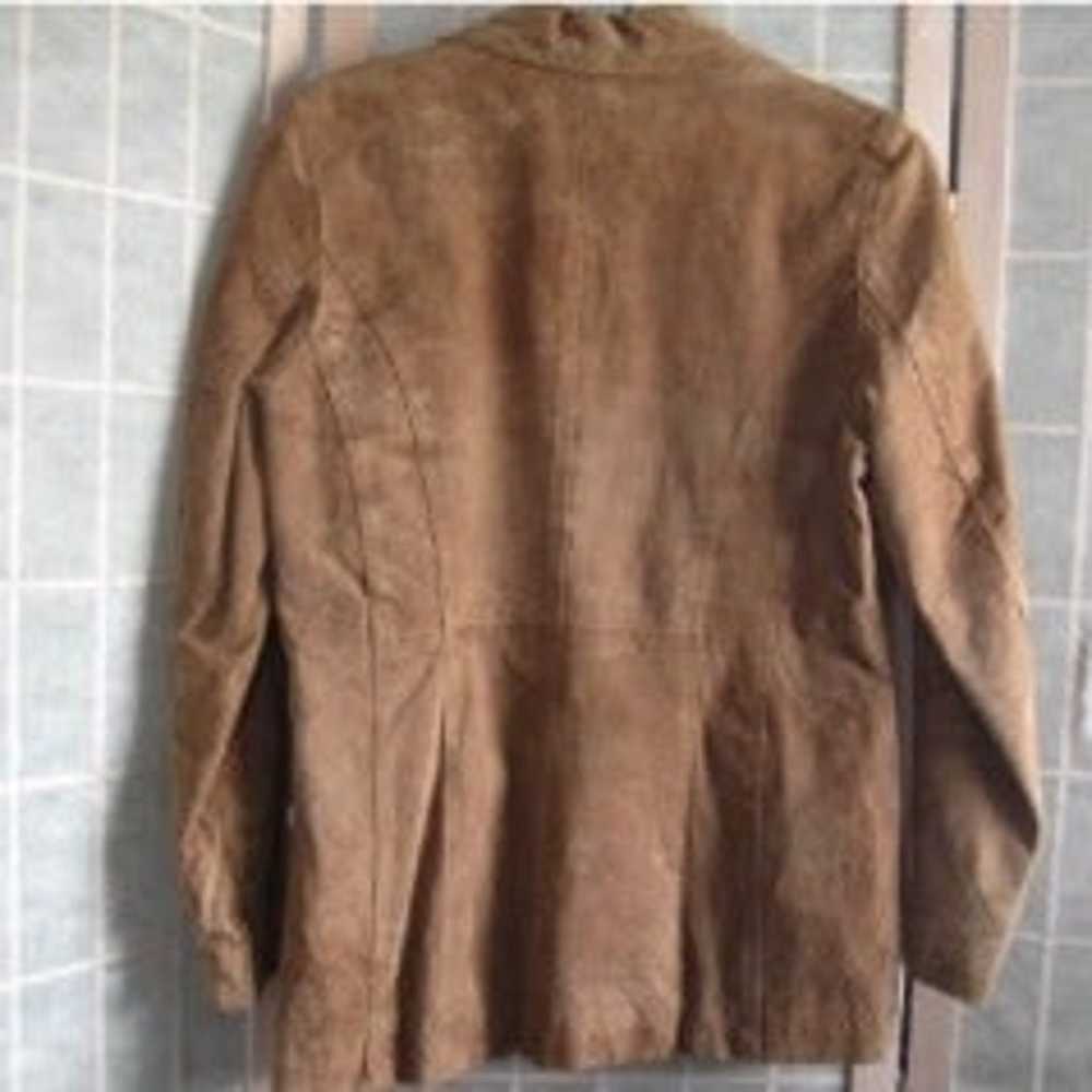 Vintage Tan Suede Leather Jacket size Large - image 7