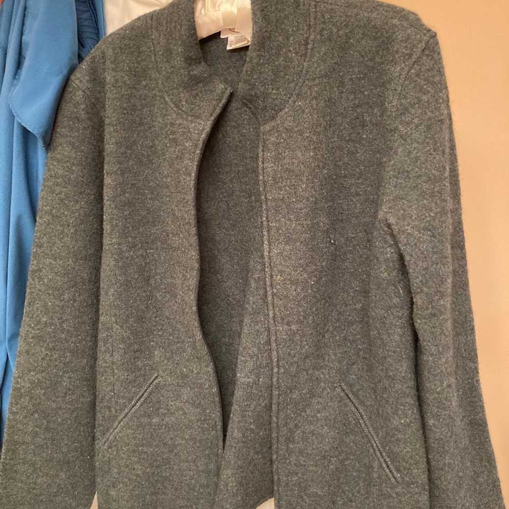 100% wool jacket Talbots vintage - image 2