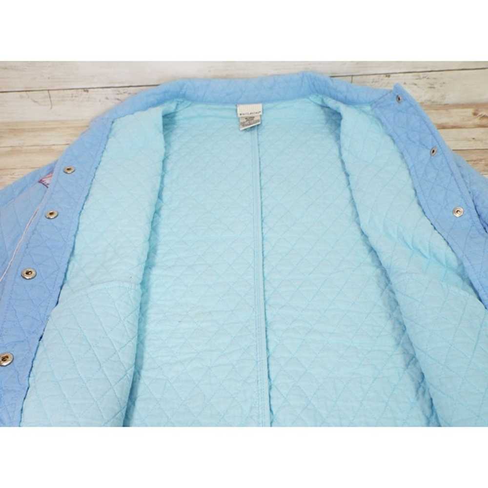 Vintage White Stag Women's Blue Cotton Quilted Ja… - image 3