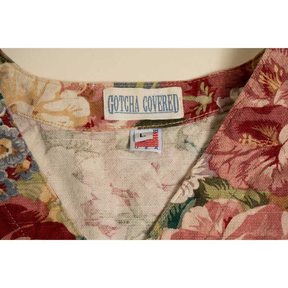 Vintage Gotcha Covered Floral vest Made in USA si… - image 3