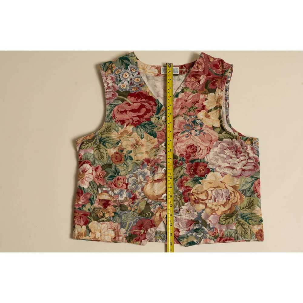 Vintage Gotcha Covered Floral vest Made in USA si… - image 4