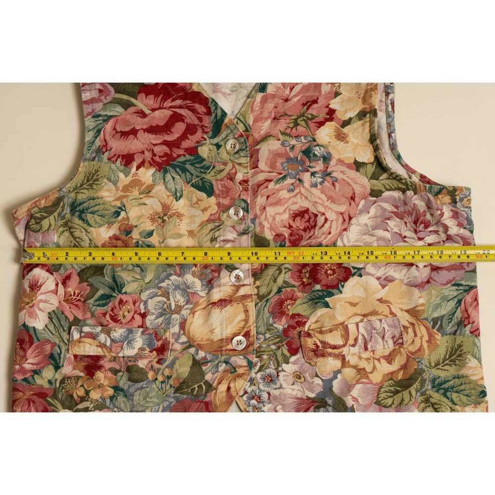 Vintage Gotcha Covered Floral vest Made in USA si… - image 5