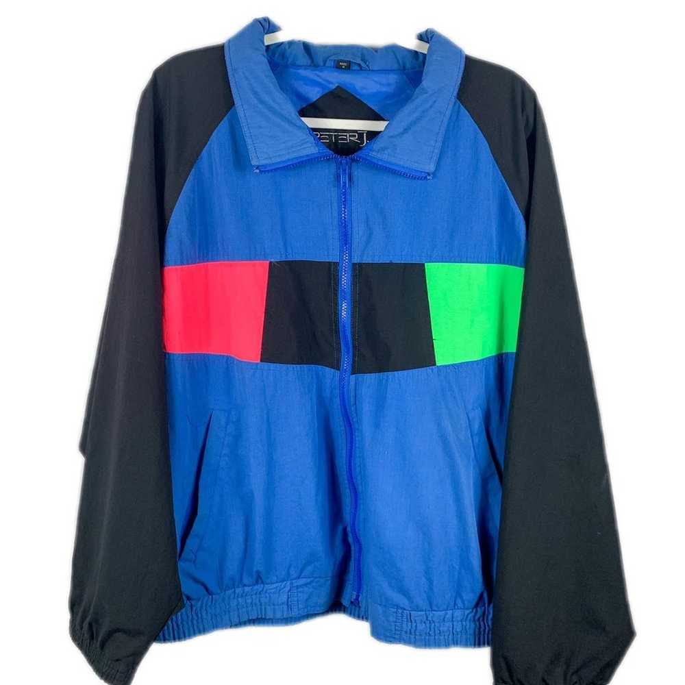 90’s Blue Vintage Sportswear Jacket - image 1