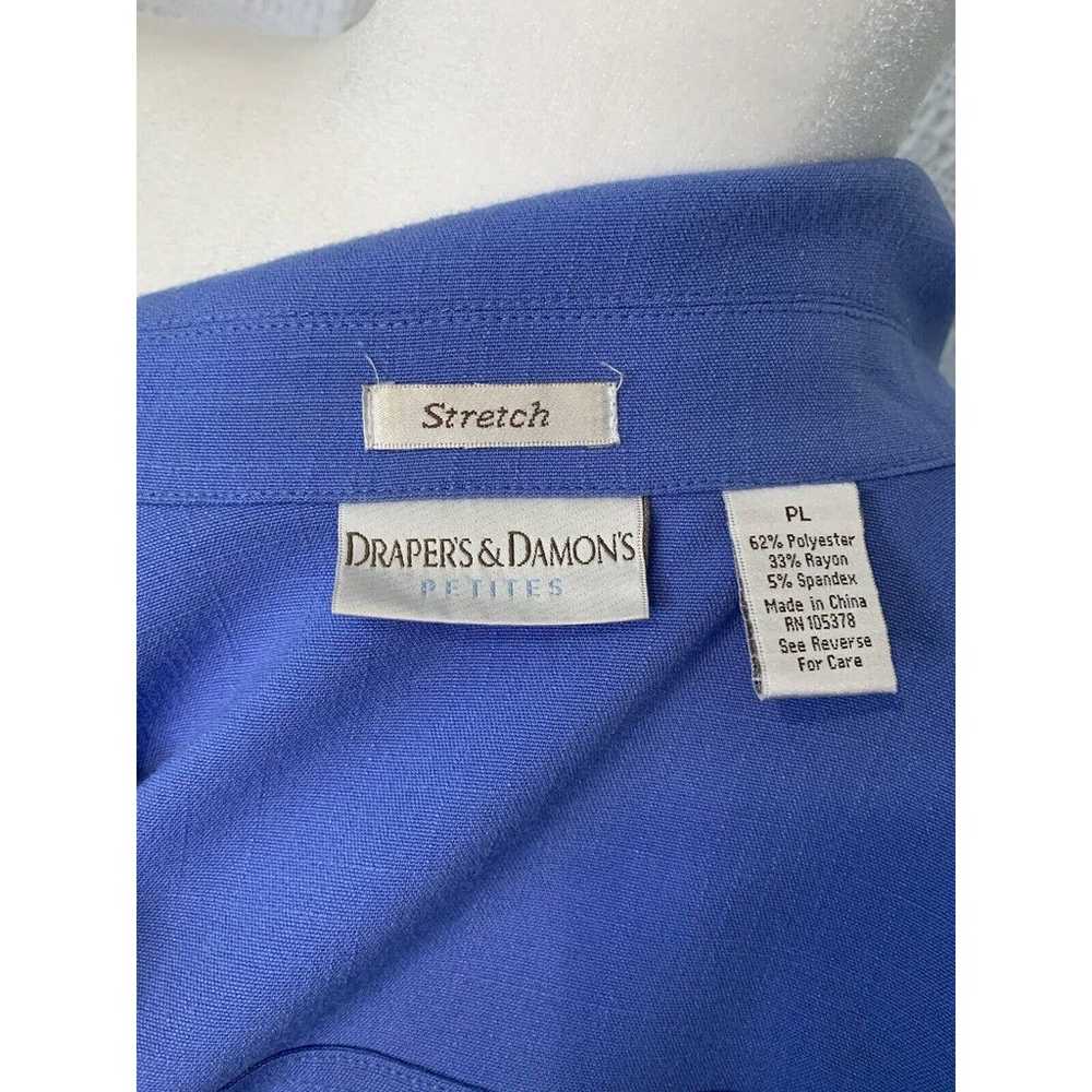 Drapers & Damons Petites Stretch Blue Zip Jacket … - image 8