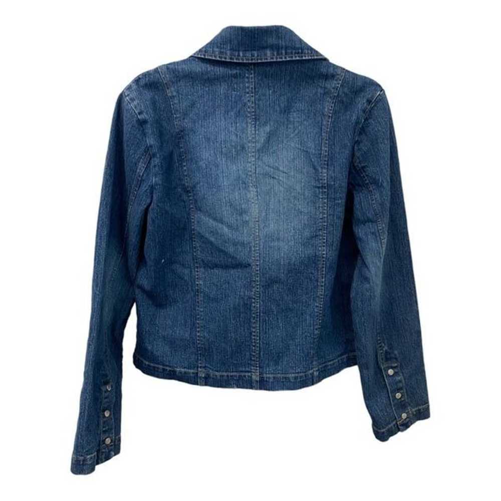 90s Y2k vintage cropped jean jacket Paris Blues s… - image 5
