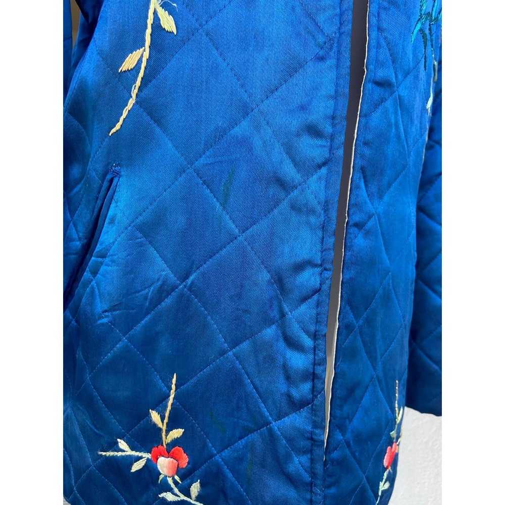 Chinese Asian style fun blue coat - image 8
