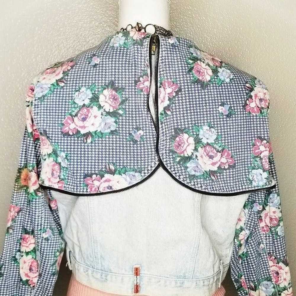 Vintage crop top jean jacket - image 4